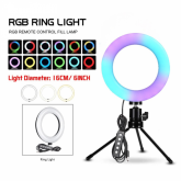 Ring Light com tripé 6 polegadas LUZ RGB XD160