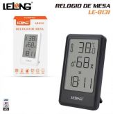 Relógio de mesa Digital Despertador Termómetro Higrômetro LELONG LE-8131