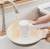 Escova De Limpeza Elétrica Para Limpeza De Banheiro E Pia