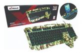 Kit Gamer teclado com mouse Camuflados Com Led XTRAD HK8400