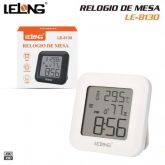 Relógio de mesa Digital Despertador Termómetro Higrômetro LELONG LE-8130