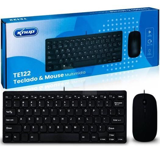 Kit teclado E mouse Slim Com Fio Knup KP-TE122