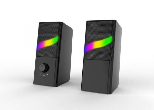 Caixa De Som Gamer Para PC e Notebook Com Led RGB Knup KP-RO818