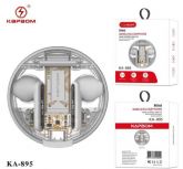 Fone De Ouvido Design Transparente Metalizada Bluetooth V5.3 Kapbom KA-895