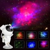 Astronauta Projetor Galáxia Luzes das Estrelas E Lua C/Caixa de som Bluetooth e controle MAX-L7203