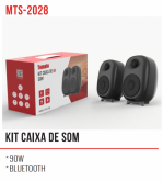 Caixa de Som Estúdio de música Desktop 90W multi função Bluetooth Optico Tomate MTS-2028