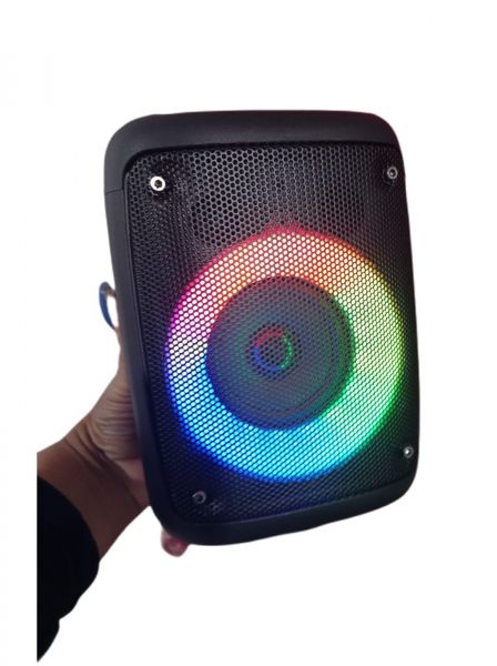 Caixa de Som Super Bass LED RGB Com Entrada de Microfone BIG SOUND KTS-1236