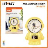 Relógio Despertador Infantil Astronauta Lelong LE-8133