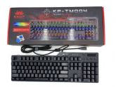 Teclado Gamer Mecânico c/fio LED RGB Metalizado Com Botão Multimédia Knup KP-TM004