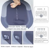 Tapete Oval 40X60 Antiderrapante Para Banheiro Absorvente