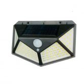 Luminária Solar Parede 100Led Sensor Presença