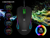 Mouse Gamer Usb 2.0 6400 Dpi 6 botões Philips G413 / SPK9413