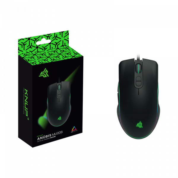 Mouse Gamer LED RGB 7 botões 4800DPI KNUP KP-MU008