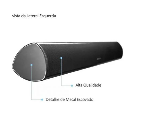 Caixa Som Soundbar Bluetooth Mts-2018 Tomate 120W