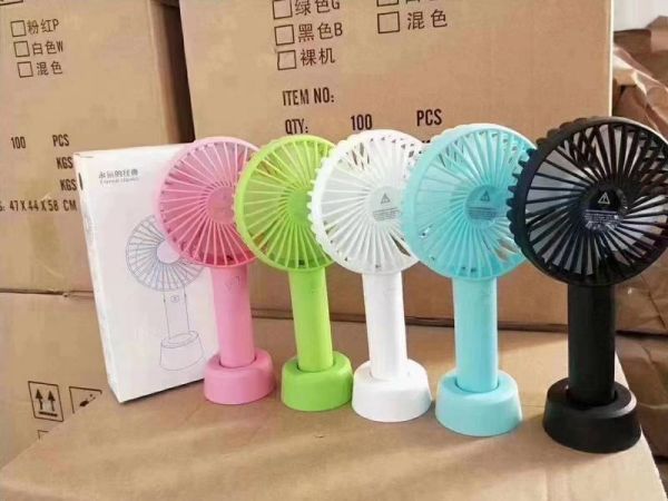 Mini Ventilador de mão com suporte de mesa FS-6