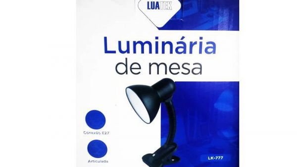 Luminária de mesa Articulável de garra Luatek LK-777