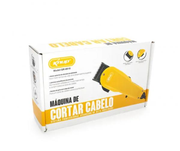 Máquina de corta cabelo profissional Com Fio Knup QR8918/220V