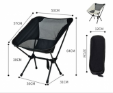 Cadeira Dobrável C/Bolsa Material Tecido oxford + Ferro Capacidade Máxima140Kg Tomate MCC-P002