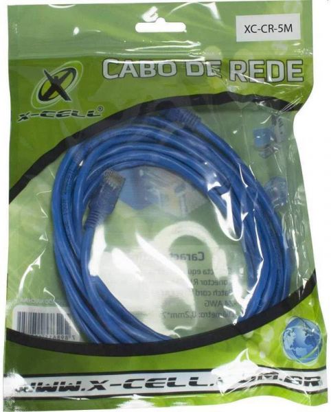 Cabo de rede RJ45 5M XCELL XC-CR-5M