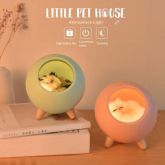 Luminária Abajur Gatinho LED USB Recarregável led noturna decoração LJC-130