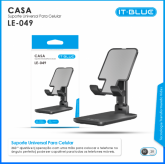 Suporte de Mesa Universal Dobrável Em Liga De Alumínio para celular e Tablet IT-BLUE LE-049