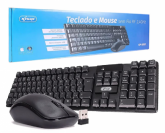 Kit Teclado e Mouse Sem Fio Knup KP-2063