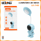 Luminária de mesa infantil Astronauta LELONG LE-745 / LE-5833