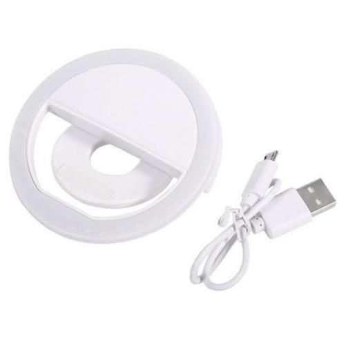 Mini Ring Light Selfie Com Luz De Led Para Celular