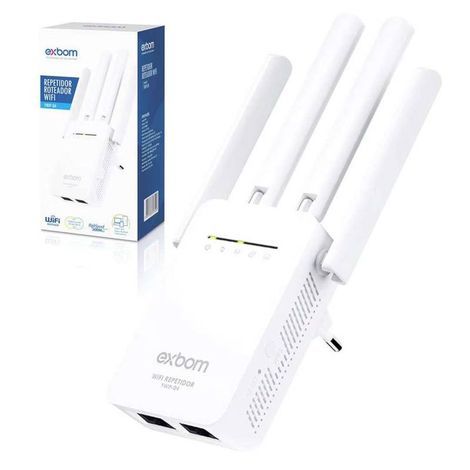 Repetidor De Sinal WIFI 4 Antenas 300 Mbps HighSpeed EXBOM YWIP-C4