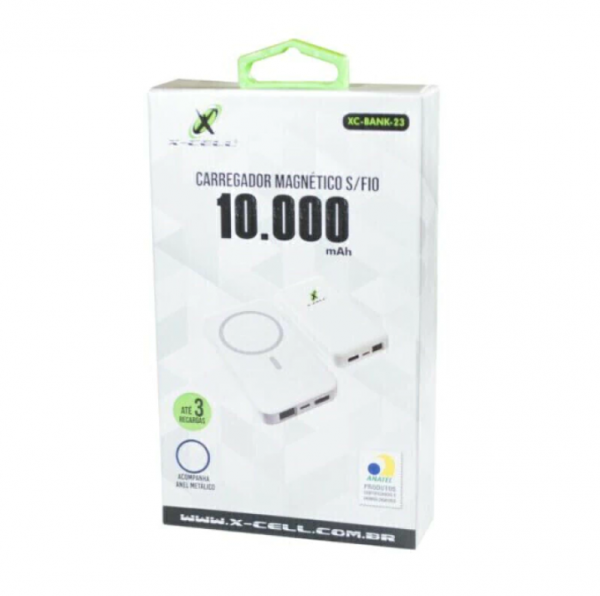 Power Bank 10000mah Magsafe Indução 22.5W XCELL XC-BANK-23