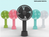 Mini Ventilador de mão com suporte de mesa FS-6