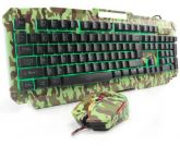 Kit Gamer teclado com mouse Camuflados Com Led XTRAD HK8400