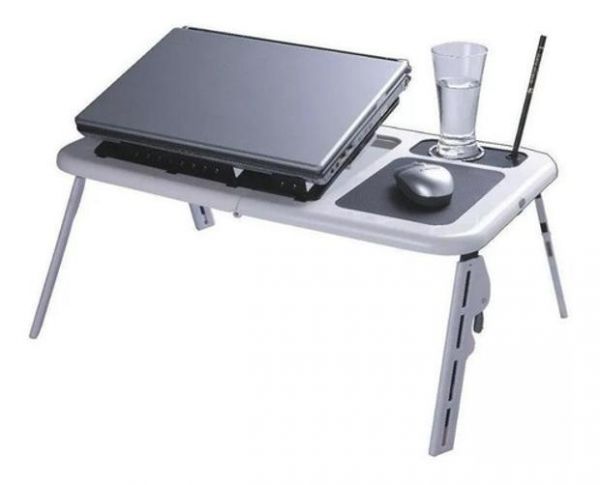 Mesa Para Notebook Com Cooler Dobrável LEHMOX LEY-1558