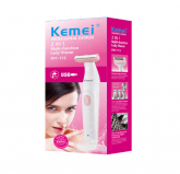 Depilador de pelos Feminino Prova d'agua TRIMMER Sem Fio Recarregável Kemei KM-113