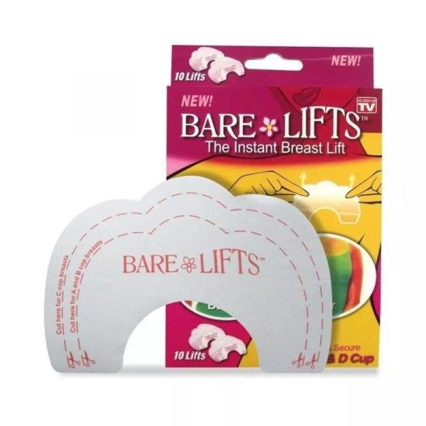 Bare Lifts Levanta Seios Sutiã Invisível - Kit 10 Adesivos