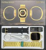 Relogio Smart watch S8 Ultra Imitação de ouro 24K 2 Pulseiras Chamada Baixa Foto Gps Nfc-ULTRA GOLD
