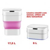 Lixeira Sensor Automática Inteligente Retrátil Luxo Cozinha