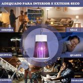 Abajour Mata Mosquitos Armadilha Eletrônica Led Uv Bivolt