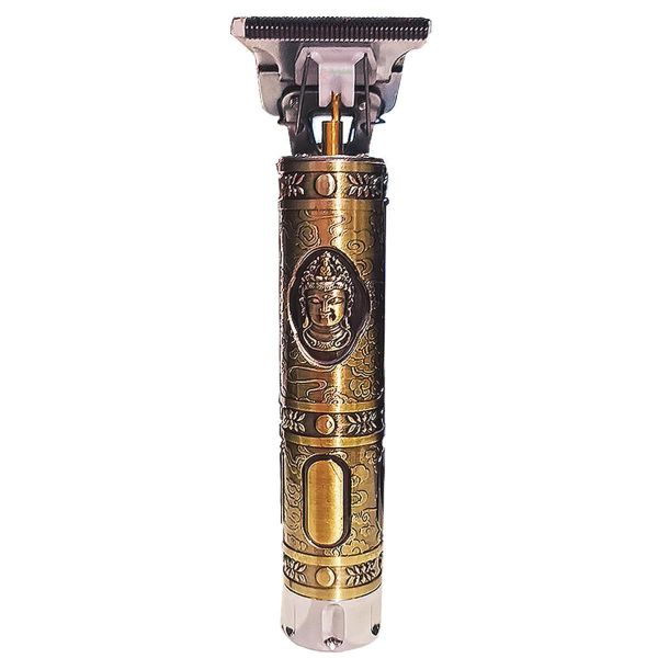 Máquina De Acabamento Pezinho/barba Metalizado Sem Fio Recarregável Buda Kemei Km-1974A 2 Baterias
