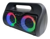 Caixa de Som Super Bass 20W Com 2 Alto-falante LED RGB Com Entrada de Microfone Grasep D-3205