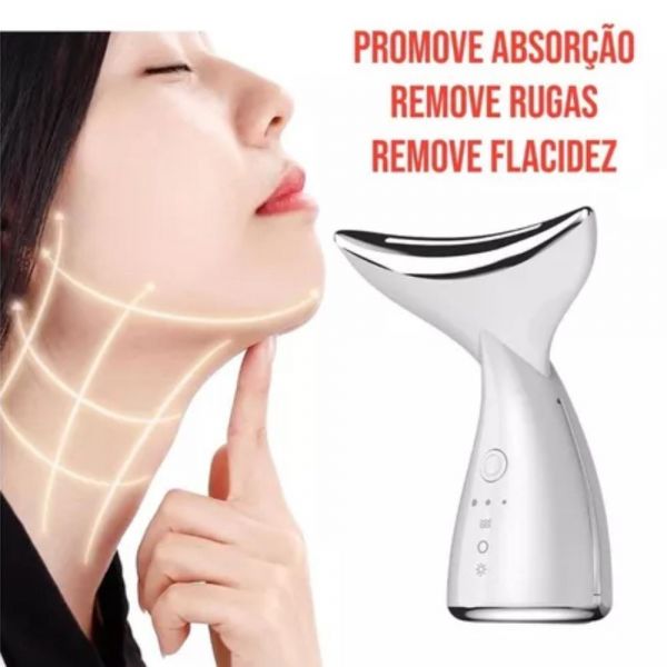 Massageador Facial De Pescoço Anti Rugas Papada Pele Firme